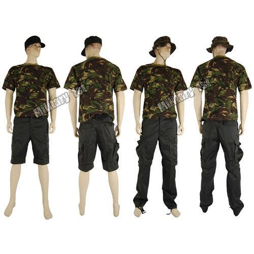 Spodnie 2w1 Mil-Tec Zip-Off Combat Czarne