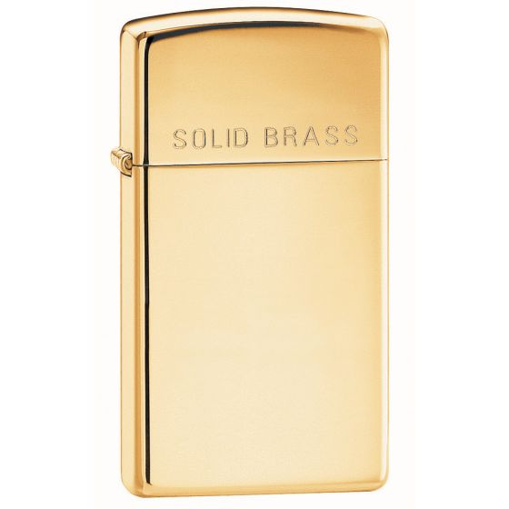 Zapalniczka Zippo Slim High Polish Brass Engraved